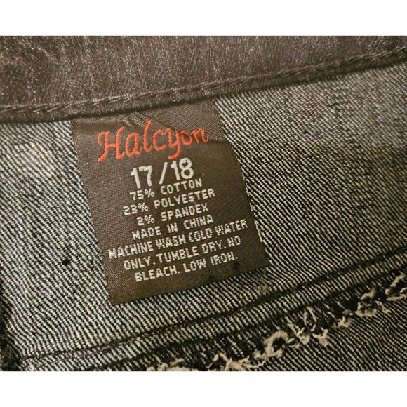 Halcyon‎ 17/18 Black Jean Denim Skirt Modest Church Home School Western - Picture 3 of 3